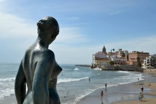 Looking back over Sitges